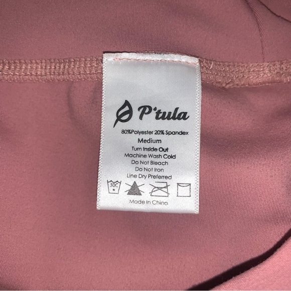 P’tula Leggings Size Medium Ash Rose The Taylor  Stay True High Waisted 23” Crop - Picture 7 of 10